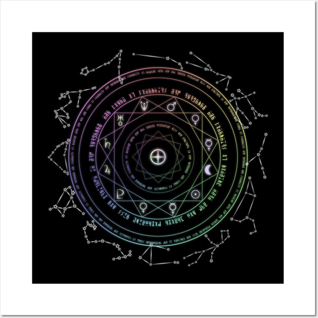 Astrological Magic Circle Wall Art by Cyleki